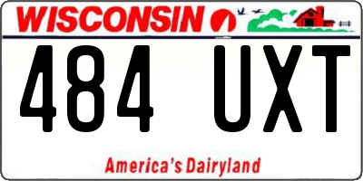 WI license plate 484UXT