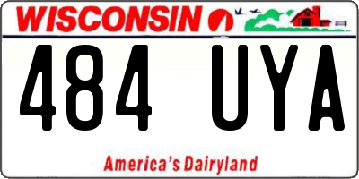WI license plate 484UYA