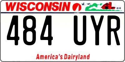 WI license plate 484UYR