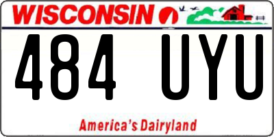 WI license plate 484UYU