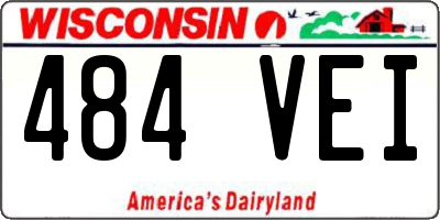 WI license plate 484VEI