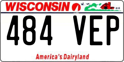 WI license plate 484VEP