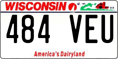 WI license plate 484VEU
