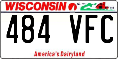 WI license plate 484VFC