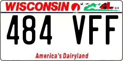 WI license plate 484VFF