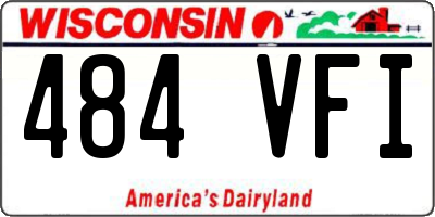 WI license plate 484VFI