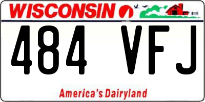 WI license plate 484VFJ