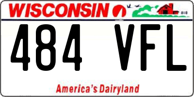 WI license plate 484VFL