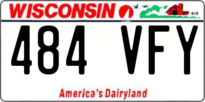 WI license plate 484VFY