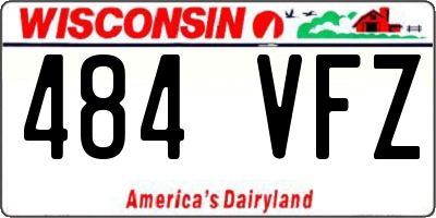 WI license plate 484VFZ