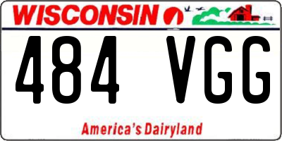 WI license plate 484VGG