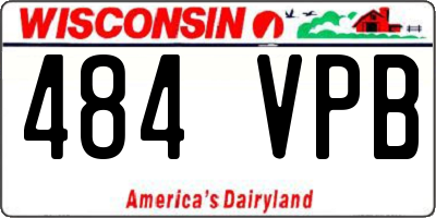 WI license plate 484VPB