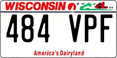 WI license plate 484VPF