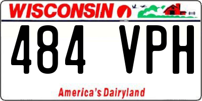 WI license plate 484VPH