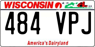 WI license plate 484VPJ