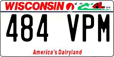 WI license plate 484VPM