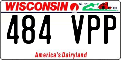 WI license plate 484VPP