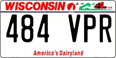 WI license plate 484VPR