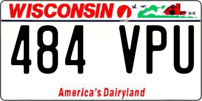 WI license plate 484VPU