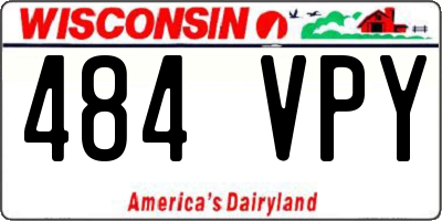 WI license plate 484VPY