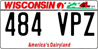 WI license plate 484VPZ