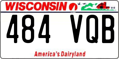 WI license plate 484VQB