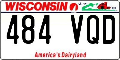 WI license plate 484VQD
