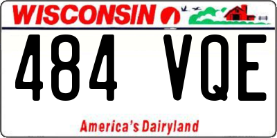 WI license plate 484VQE