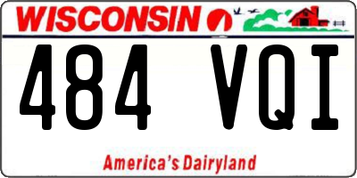 WI license plate 484VQI
