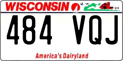 WI license plate 484VQJ