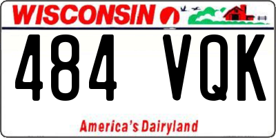 WI license plate 484VQK