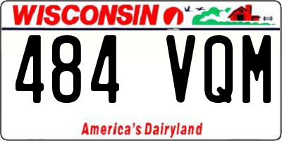 WI license plate 484VQM