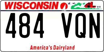 WI license plate 484VQN