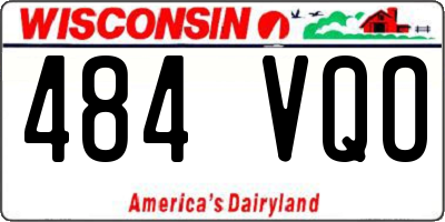 WI license plate 484VQO