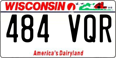 WI license plate 484VQR