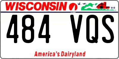 WI license plate 484VQS