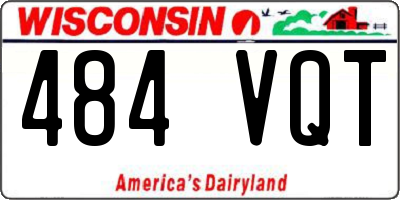 WI license plate 484VQT