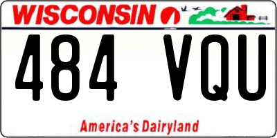 WI license plate 484VQU