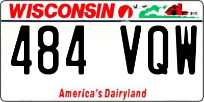 WI license plate 484VQW