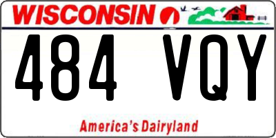 WI license plate 484VQY