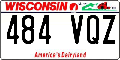 WI license plate 484VQZ