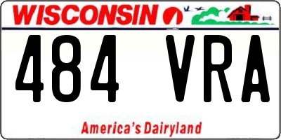 WI license plate 484VRA