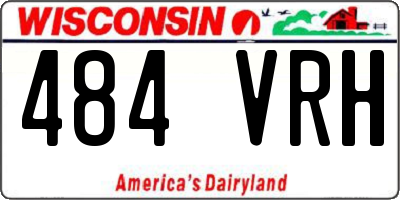 WI license plate 484VRH