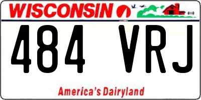 WI license plate 484VRJ