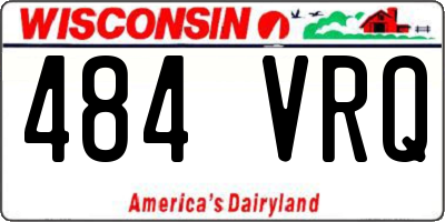 WI license plate 484VRQ