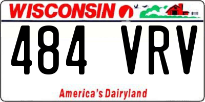 WI license plate 484VRV