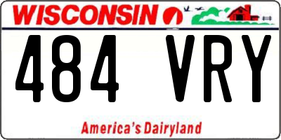 WI license plate 484VRY