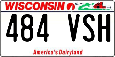 WI license plate 484VSH