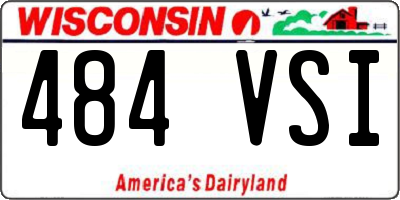 WI license plate 484VSI