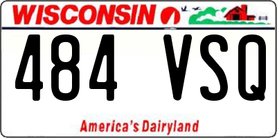 WI license plate 484VSQ